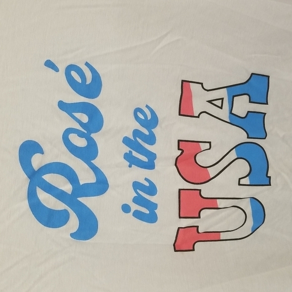 💕MIKEN FLOW💕 Graphic Tank Top ROSE IN THE USA Medium NWOT - Picture 3 of 8